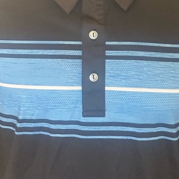 Hogan Black and Blue Polo Shirt with Stripes - Picture 2 of 4